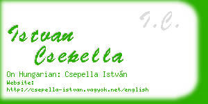 istvan csepella business card
